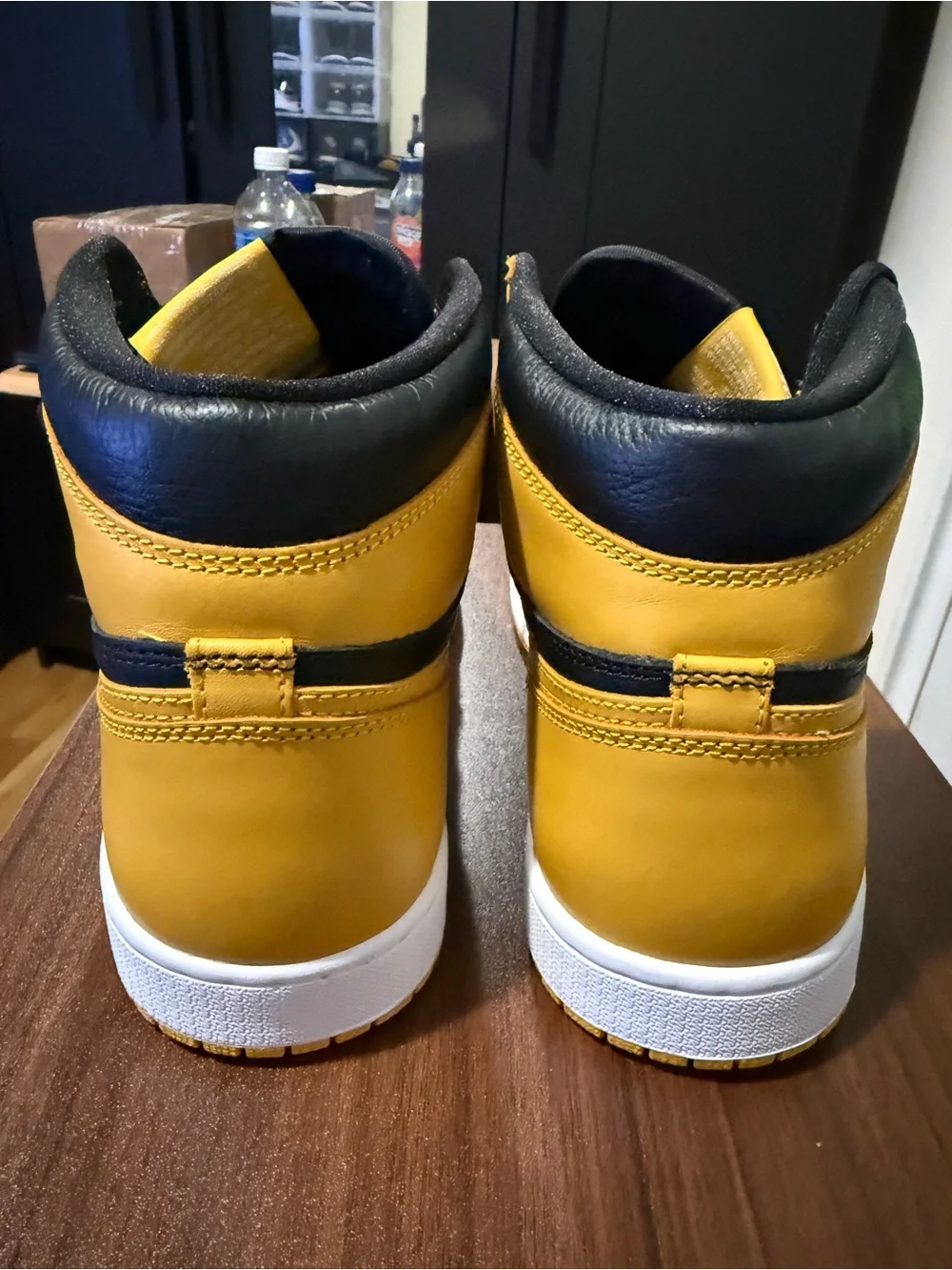 Jordan High Top Sneakers - Black/Yellow